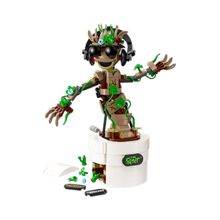 乐高官方旗舰店76297漫威翩翩起舞的格鲁特积木益智玩具礼物摆件