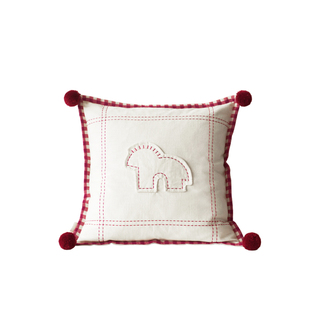 纳茉|乐福小马系列线条马抱枕新年靠枕可爱字母客厅卧室床头靠垫