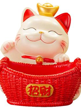 招财猫钥匙收纳玄关摆件乔迁礼物