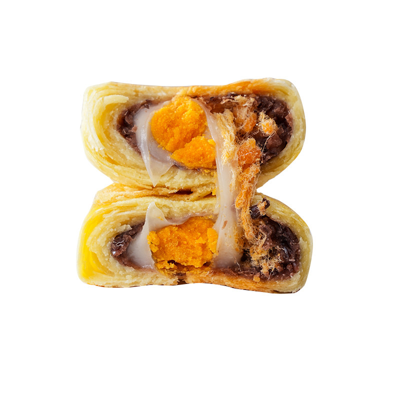 台州馅中馅蛋黄酥中秋节礼盒咸蛋黄莲蓉豆沙老式流心糕点零食月饼