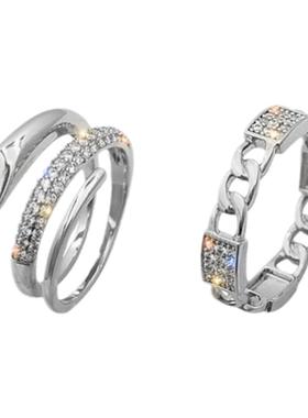 轻奢新款小众设计高级感开口戒指