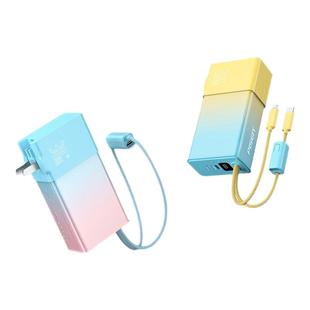 【3C认证充电宝】品胜自带插头充电宝30W快充自带线充电器三合一电霸新款适用苹果17/16华为手机便携移动电源