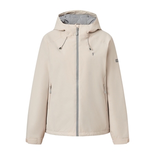 POLOWALK女装外套2025冬装新款女士保暖棉服连帽休闲夹克通勤上衣