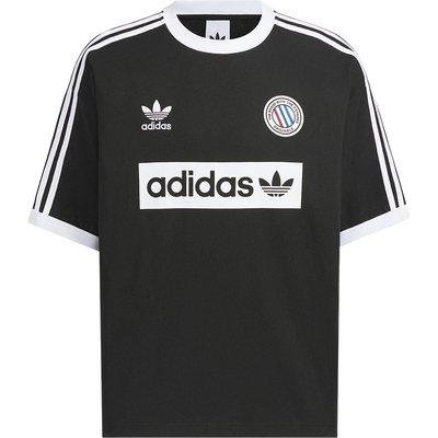 Adidas/阿迪达斯正品三叶草男士复古简约球衣风短袖KC2603