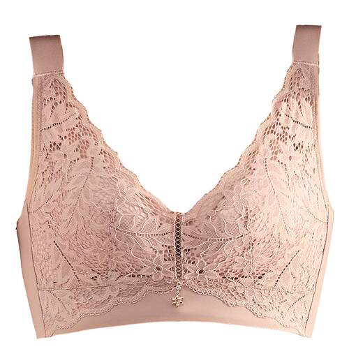 正品乳胶内衣女薄款大胸显小聚拢无钢圈调整型防下垂性感文胸罩