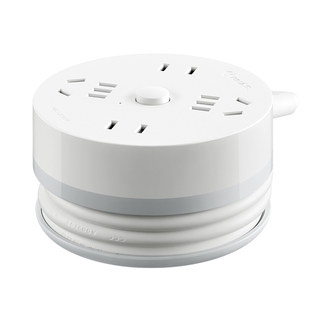 公牛插座移动线轴可伸缩绕线盘电线卷盘收线滚子电插排电源延长线