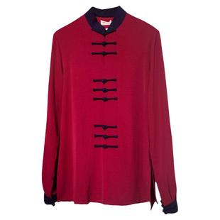 太极服新款秋冬季女士八段锦太极拳练功服男士晨练武术服训练服装