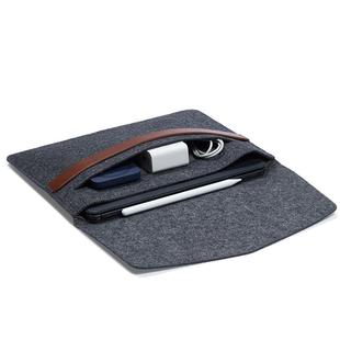 索然平板电脑内胆包适用苹果iPad Pro113 11 12.9Air10.9寸10.2可装下键盘减震羊毛毡电源数据线收纳袋保护套