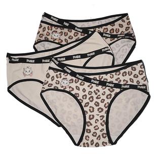 【10A抗菌】果壳内裤女迪士尼玛丽猫联名新款纯棉裆豹纹女士内裤