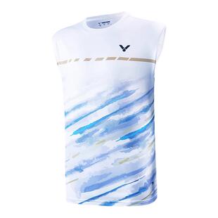 VICTOR胜利羽毛球服速干T恤无袖背心比赛男款威克多训练服T-29038