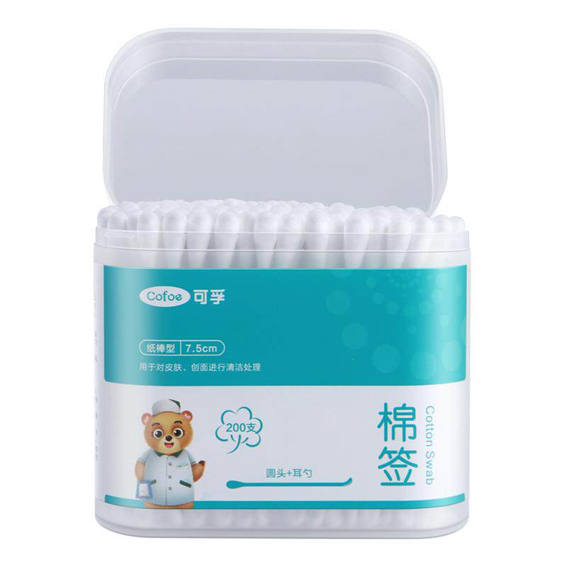 可孚医用棉签掏耳一次性双头
