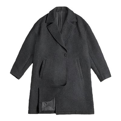 马登克苏鲁重磅毛呢大衣防寒风衣