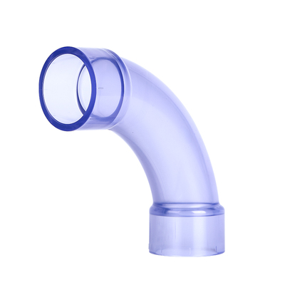 透明90度PVC管大弧度弯头