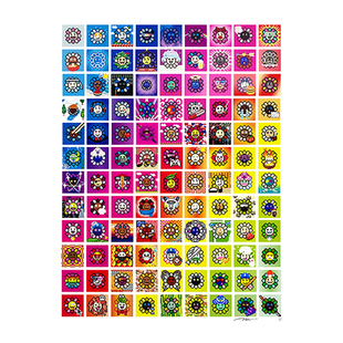 村上隆像素太阳花版画NTF108组装饰画 MURAKAMI.FLOWERS潮流挂画