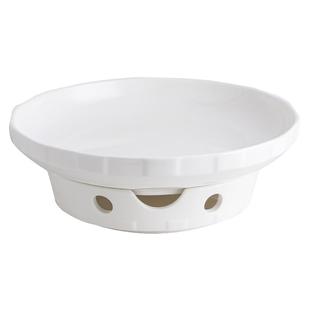 剁椒鱼头专用盘子可加热碗陶瓷泡饼干锅酒店保温菜蜡烛加热餐具炉