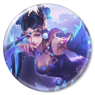 王者荣耀徽章吧唧冰箱贴貂蝉鲁班小乔李白妲己韩信孙悟空游戏周边