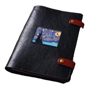 真皮手账日记本A4B5速写素描记账大记事本多功能办公4孔活页大本