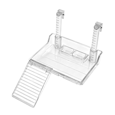 可升降透明材质爬梯可左右移动