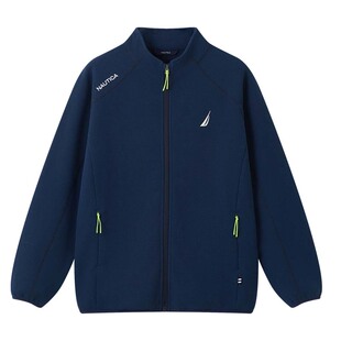 NAUTICA/诺帝卡儿童加绒外套男女童立领上衣2026新款秋冬加厚保暖