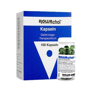德国Rowachol乐活可胆通胶囊胆囊炎消石素消石药溶石胆结石100粒
