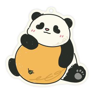 熊猫香片挂件衣柜高级香卡挂饰除味衣物香氛车载香薰持久留香神器