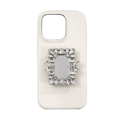 小众设计皮质不易脏白苹果16pro