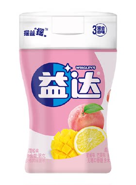 益达无糖混合口味口香糖98gx1瓶