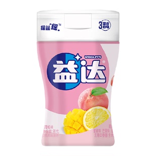 益达无糖口香糖果木糖醇混合口味98g*1瓶约70粒清新口气休闲零食