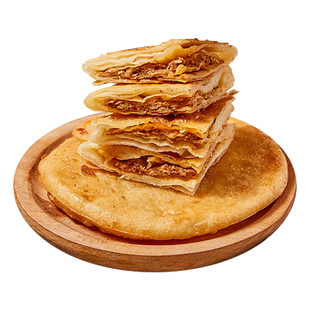 雍运军屯锅魁锅盔葱香牛肉馅饼早餐饼肉饼酥皮煎饼小吃半成品商用