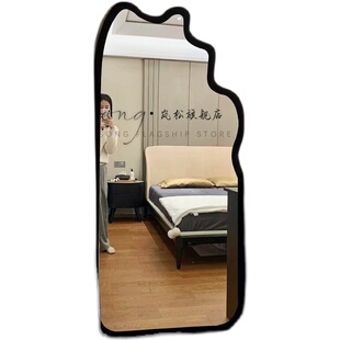 家用轻奢玄关异形全身镜女生卧室网红装饰穿衣镜服装店显瘦试衣镜