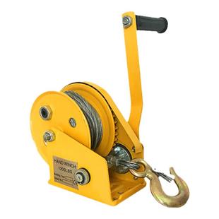 君达绞盘手动手摇绞盘双向自锁式小型卷扬机便携式自动刹车牵引机