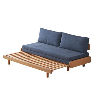 实木沙发床多功能客厅两用折叠床榻榻米双人小户型简约伸缩抽拉床