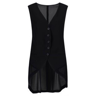 DTLANDO/商场同款25新品女装时尚复古单排扣无袖马甲外搭