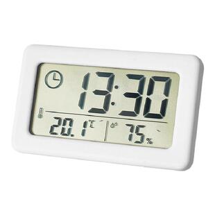 便携简约磁吸挂墙数字电子时钟大屏轻薄温湿度计静音学生儿童桌面
