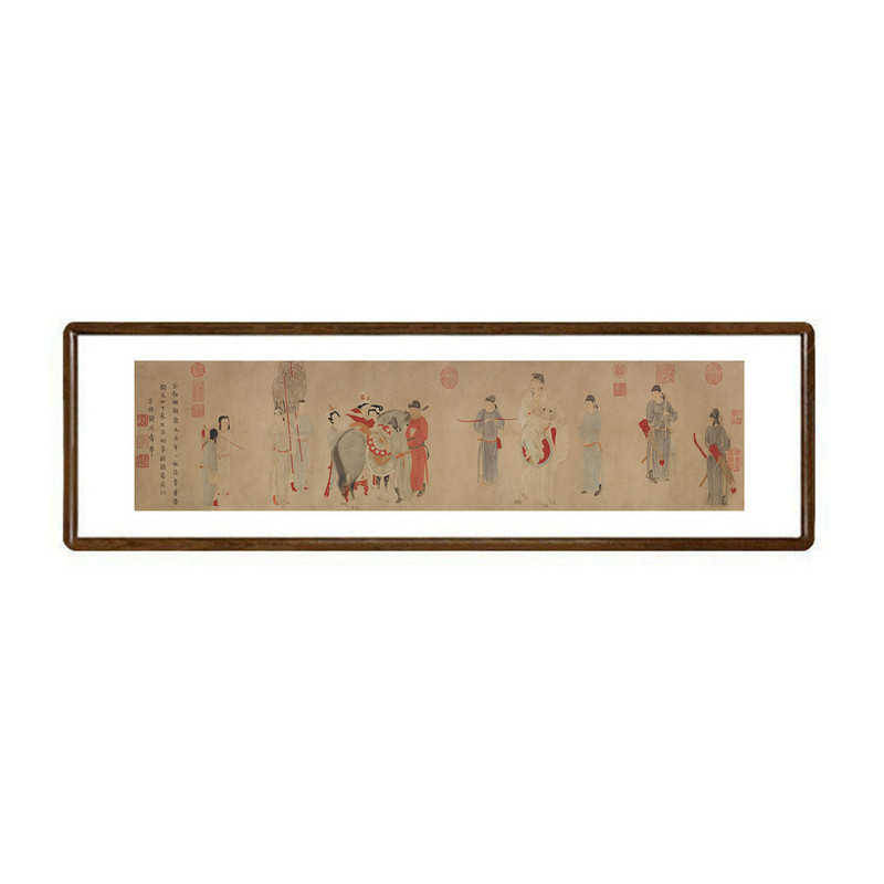 钱选贵妃上马图中式古画装饰画