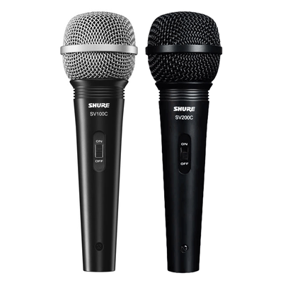 SHURE舒尔SV100C SV200C有线麦克风家用K歌吉他弹唱音箱动圈话筒