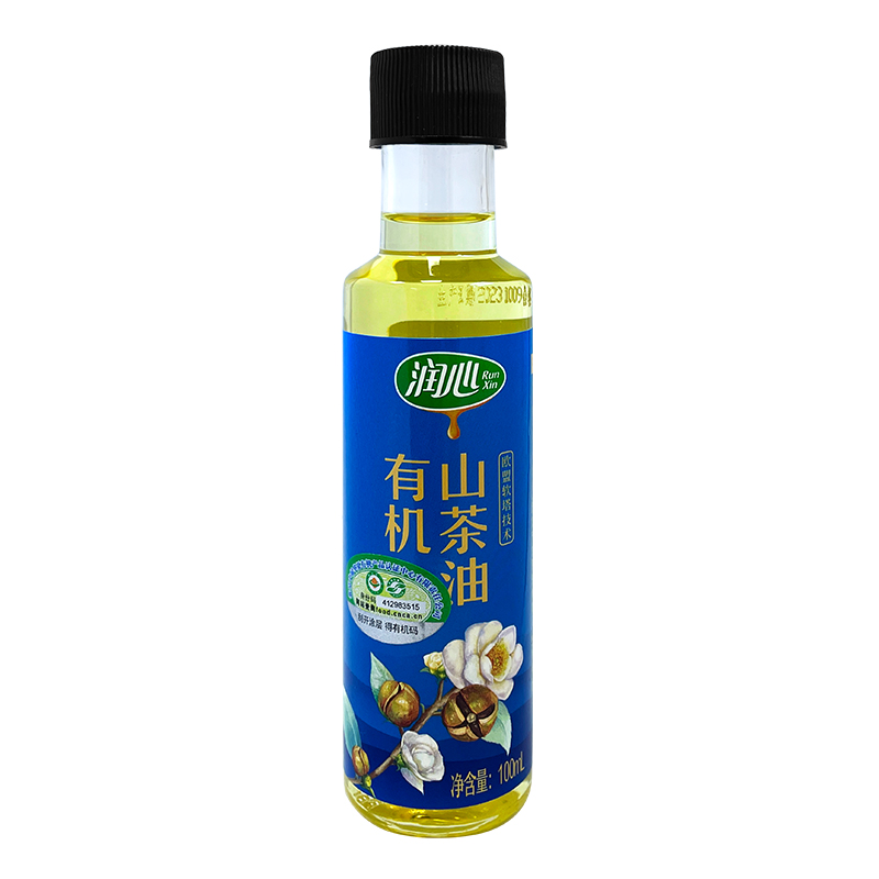 润心有机山茶油100ML 低温物理压榨油茶籽油食用油