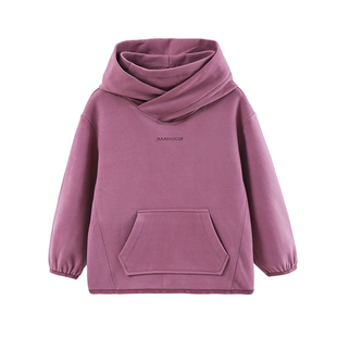 半度闲女童连帽卫衣加绒洋气中大童秋冬装25新款儿童冬季加厚上衣