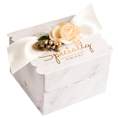 轻奢婚礼大理石伴手礼喜糖盒大号