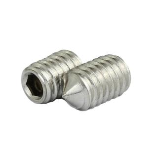 紧定304不锈钢尖头内六角紧定M3-M12机米螺钉DIN914无头顶丝