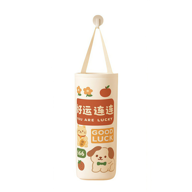 厨房免打孔壁挂抽取垃圾袋挂袋