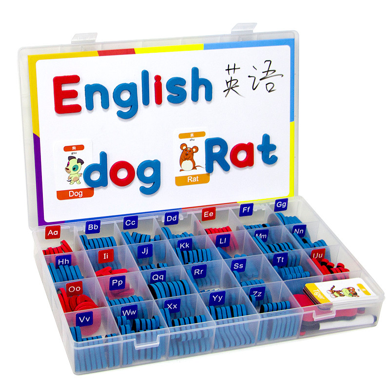 磁慧鸭英文磁性自然拼读教具字母