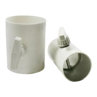 PVC管道风量调节阀PE风管手动风阀圆形开关阀门75/110/160/200pvc