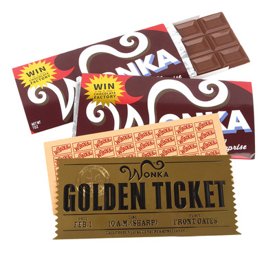 威利旺卡巧克力电影同款金奖券