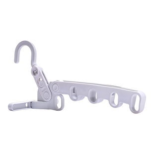 旅行晾衣神器折叠晾衣架衣架五孔旅游便携式伸缩衣服出差必备酒店