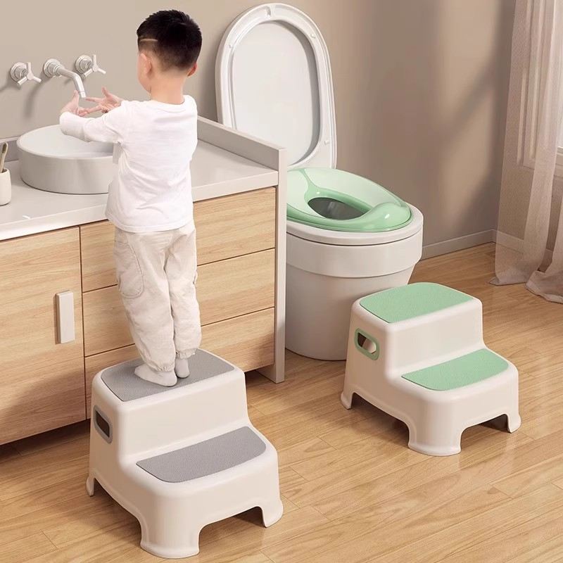 儿童垫脚凳双层防滑宝宝洗手台阶凳小孩子洗漱台踩凳加厚马桶脚凳