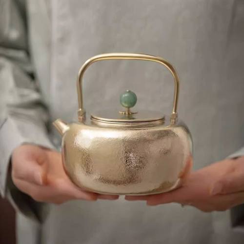 新款钛小满纯钛提梁壶冰晶款烧水壶户外露营煮泡茶壶轻便携家用