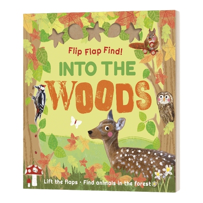 英文原版 Flip Flap Find! Into the Woods 翻翻书 树林 进入森林 DK出版撕不烂纸板书 绘本 英文版 进口英语原版书籍儿童全英语书