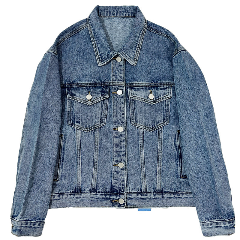 秋装短款宽松牛仔衣服外套女秋季