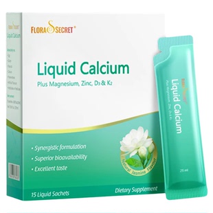 宝嘉力液体钙镁锌d3k2孕妇钙片女性补钙成人柠檬酸钙少女泉茉莉钙